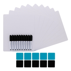 Classmates Lightweight Non-Magnetic Whiteboards - A4 Plain - Pack of 35